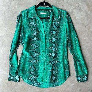 EQUIPMENT snake print blouse